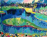 Island Hole at Sawgrass by Leroy Neiman